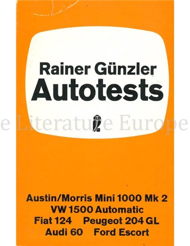RAINER GÜNZLER, AUTOTESTS 2