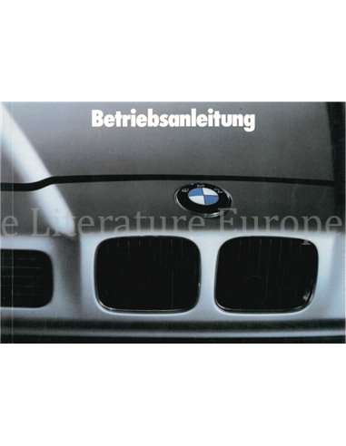 1991 BMW 8 SERIES OWNERS MANUAL GERMAN