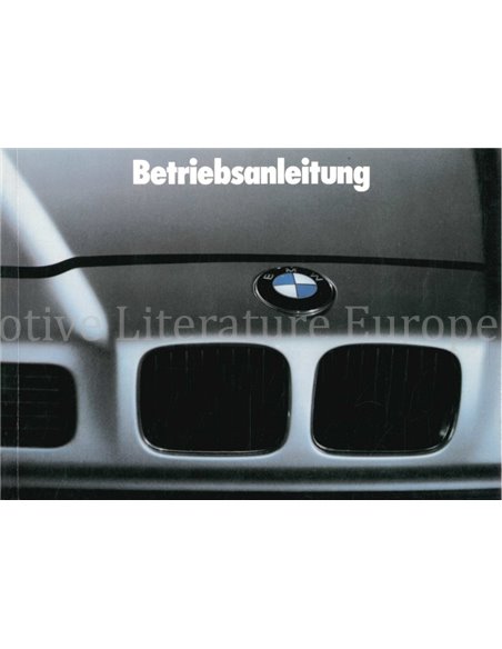 1990 BMW 8ER BETRIEBSANLEITUNG DEUTSCH