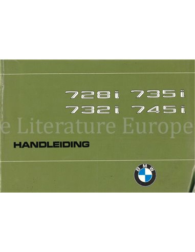 1980 BMW 7ER BETRIEBSANLEITUNG DEUTSCH