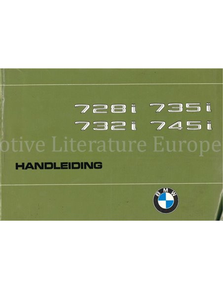 1980 BMW 7ER BETRIEBSANLEITUNG DEUTSCH