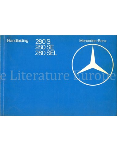 1980 MERCEDES BENZ S KLASSE INSTRUCTIEBOEKJE NEDERLANDS