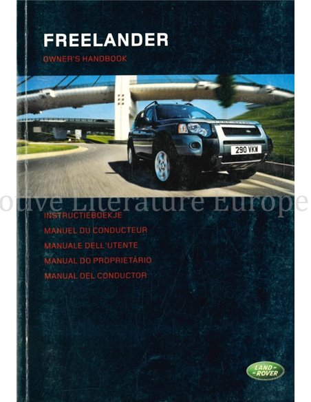 2004 LAND ROVER FREELANDER INSTRUCTIEBOEKJE NEDERLANDS