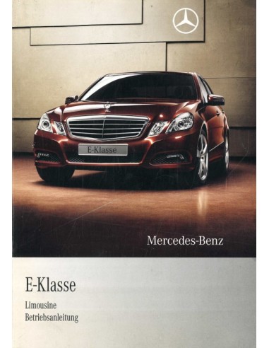 2009 MERCEDES BENZ E KLASSE BETRIEBSANLEITUNG DEUTSCH