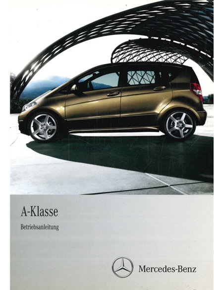 2010 MERCEDES BENZ A KLASSE INSTRUCTIEBOEKJE DUITS