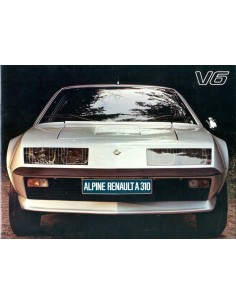 1978 ALPINE A310 V6 BROCHURE NEDERLANDS