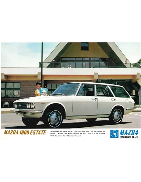 1969 MAZDA 1800 TOURING DATENBLATT ENGLISCH