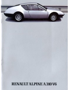 1984 ALPINE A310 V6 BROCHURE GERMAN