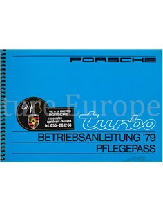 1979 PORSCHE TURBO INSTRUCTIEBOEKJE + SERVICE BOEKJE DUITS