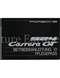 1981 PORSCHE 924 CARRERA GT INSTRUCTIEBOEKJE DUITS