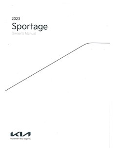2023 KIA SPORTAGE INSTRUCTIEBOEKJE ENGELS