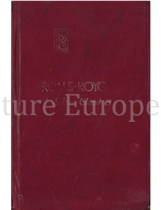 1960 ROLLS ROYCE SILVER CLOUD II BETRIEBSANLEITUNG ENGLISCH