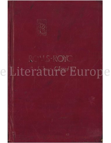 1960 ROLLS ROYCE SILVER CLOUD II BETRIEBSANLEITUNG ENGLISCH