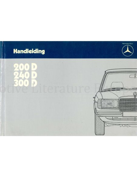 1984 MERCEDES BENZ E KLASSE INSTRUCTIEBOEKJE NEDERLANDS