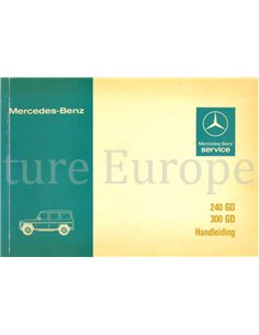 1981 MERCEDES BENZ G KLASSE INSTRUCTIEBOEKJE NEDERLANDS