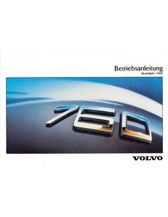 1988 VOLVO 760 GLE OWNER'S MANUAL GERMAN