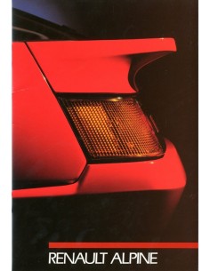 1988 ALPINE V6 BROCHURE NEDERLANDS