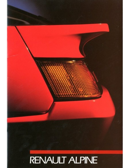 1988 ALPINE V6 BROCHURE NEDERLANDS