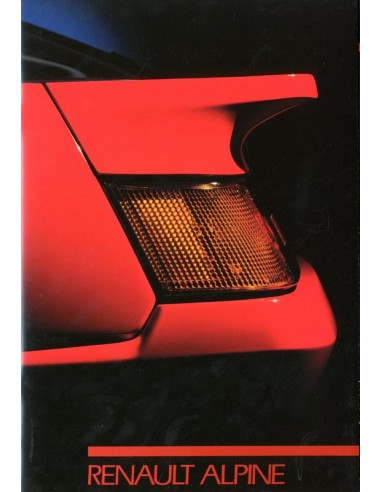 1987 ALPINE GT V6 BROCHURE NEDERLANDS