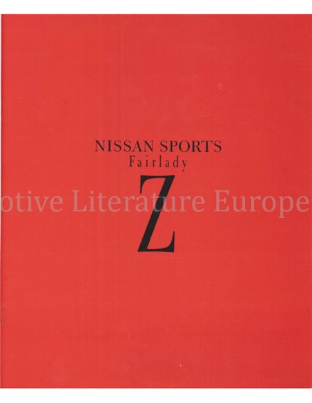 1990 NISSAN FAIRLADY Z BROCHURE JAPANS