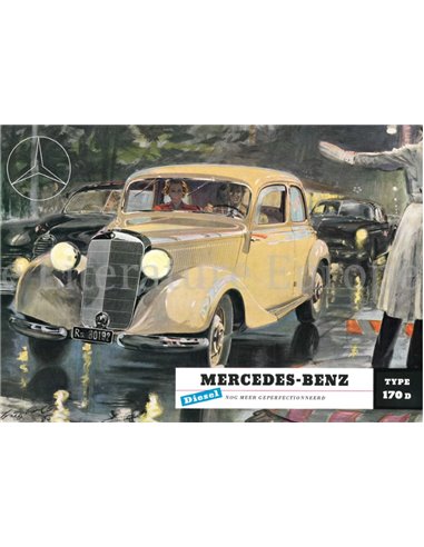 1951 MERCEDES BENZ TYPE 170 D BROCHURE DUTCH