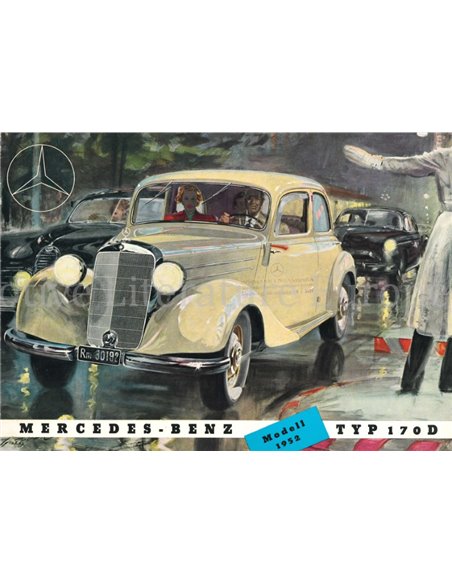 1952 MERCEDES BENZ TYPE 170 D BROCHURE GERMAN