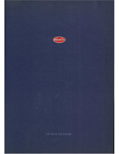 BUGATTI EB 18/4 VEYRON BROCHURE DUITS