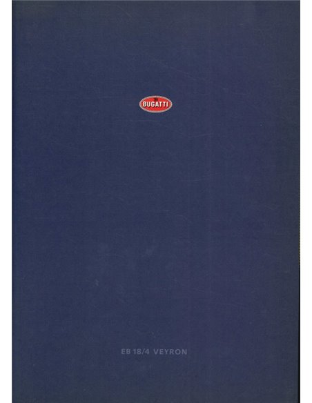 BUGATTI EB 18/4 VEYRON BROCHURE GERMAN