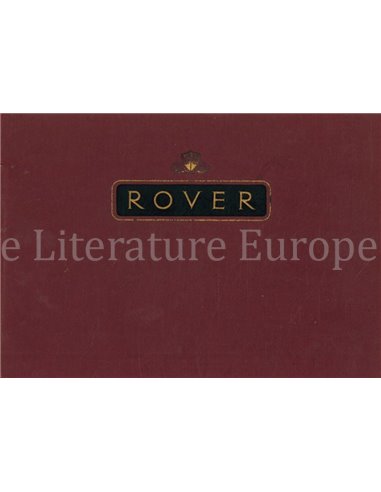 1952 ROVER 75 BROCHURE ENGELS