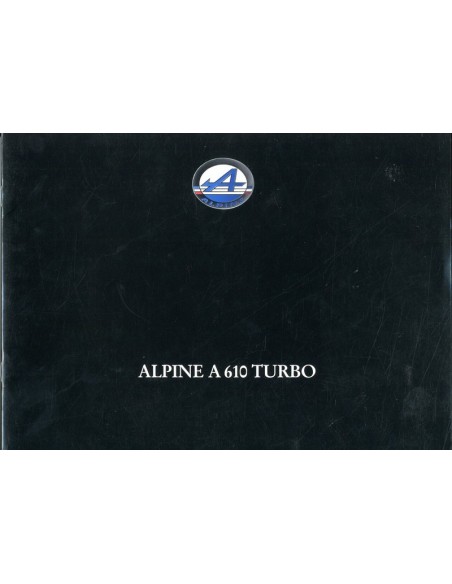 1993 ALPINE A610 TURBO BROCHURE FRANS