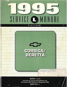 1995 CHEVROLET CORSICA | BERETTA WERKRPLAATSHANDBOEK ENGELS