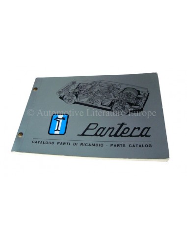 1972 DE TOMASO PANTERA ONDERDELENBOEK ITALIAANS & ENGELS