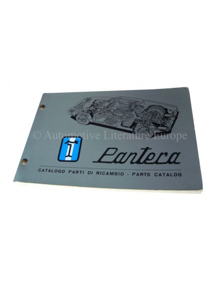 1972 DE TOMASO PANTERA ONDERDELENBOEK ITALIAANS & ENGELS