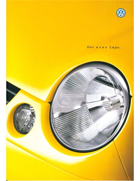 1999 VOLKSWAGEN LUPO BROCHURE DUITS