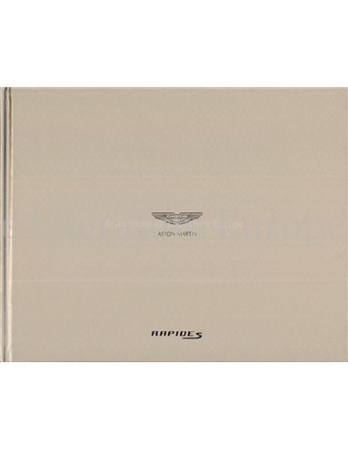 2015 ASTON MARTIN RAPIDE S HARDCOVER PROSPEKT ENGLISCH