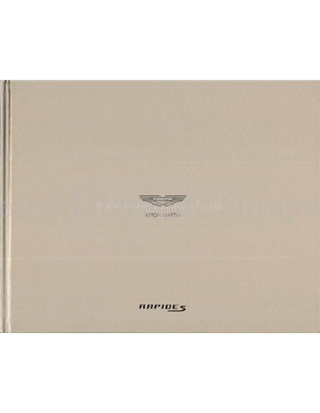 2015 ASTON MARTIN RAPIDE S HARDBACK BROCHURE ENGLISH