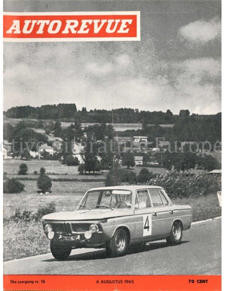 1965 AUTO REVUE MAGAZINE 16 NEDERLANDS