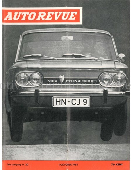 1965 AUTO REVUE MAGAZINE 20 DUTCH