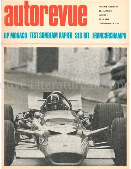 1969 AUTO REVUE MAGAZINE 11 DUTCH