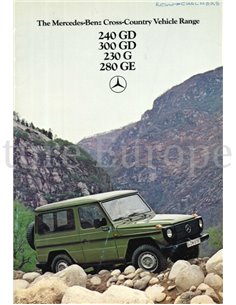 1980 MERCEDES BENZ G KLASSE PROSPEKT ENGLISCH