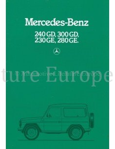 1982 MERCEDES BENZ G KLASSE PROSPEKT NIEDERLÄNDISCH