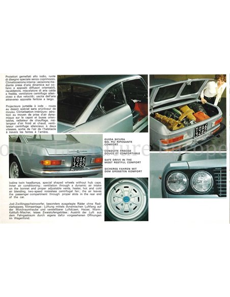 1969 LANCIA FLAVIA COUPÉ 2000 BROCHURE
