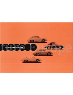 1957 PORSCHE 356 A PROGRAMM PROSPEKT DEUTSCH