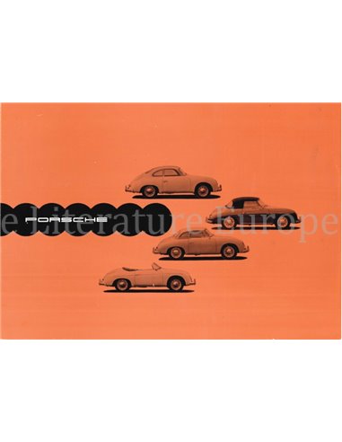 1957 PORSCHE 356 A PROGRAMM PROSPEKT DEUTSCH