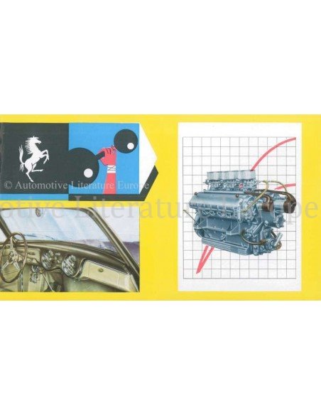 1955 FERRARI 250 EUROPA 375 AMERICA BROCHURE ITALIAANS