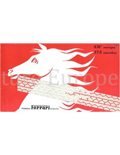 1955 FERRARI 250 EUROPA | 375 AMERICA BROCHURE FRENCH