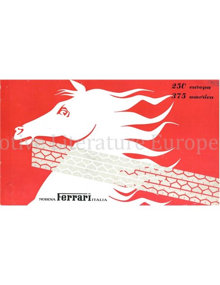 1955 FERRARI 250 EUROPA | 375 AMERICA PROSPEKT FRANZÖSISCH