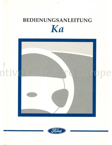 2000 FORD KA BETRIEBSANLEITUNG DEUTSCH