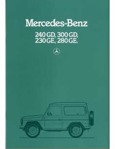 1982 MERCEDES BENZ G KLASSE PROSPEKT SPANISCH