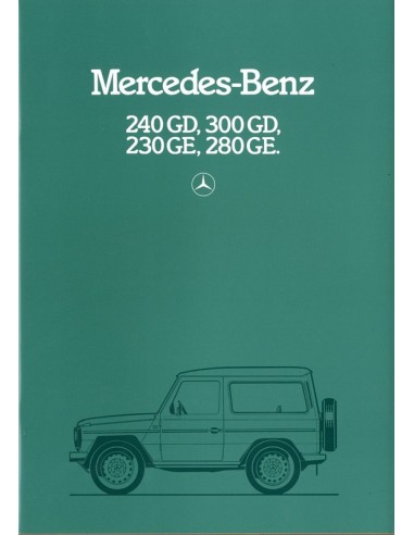 1982 MERCEDES BENZ G KLASSE PROSPEKT SPANISCH